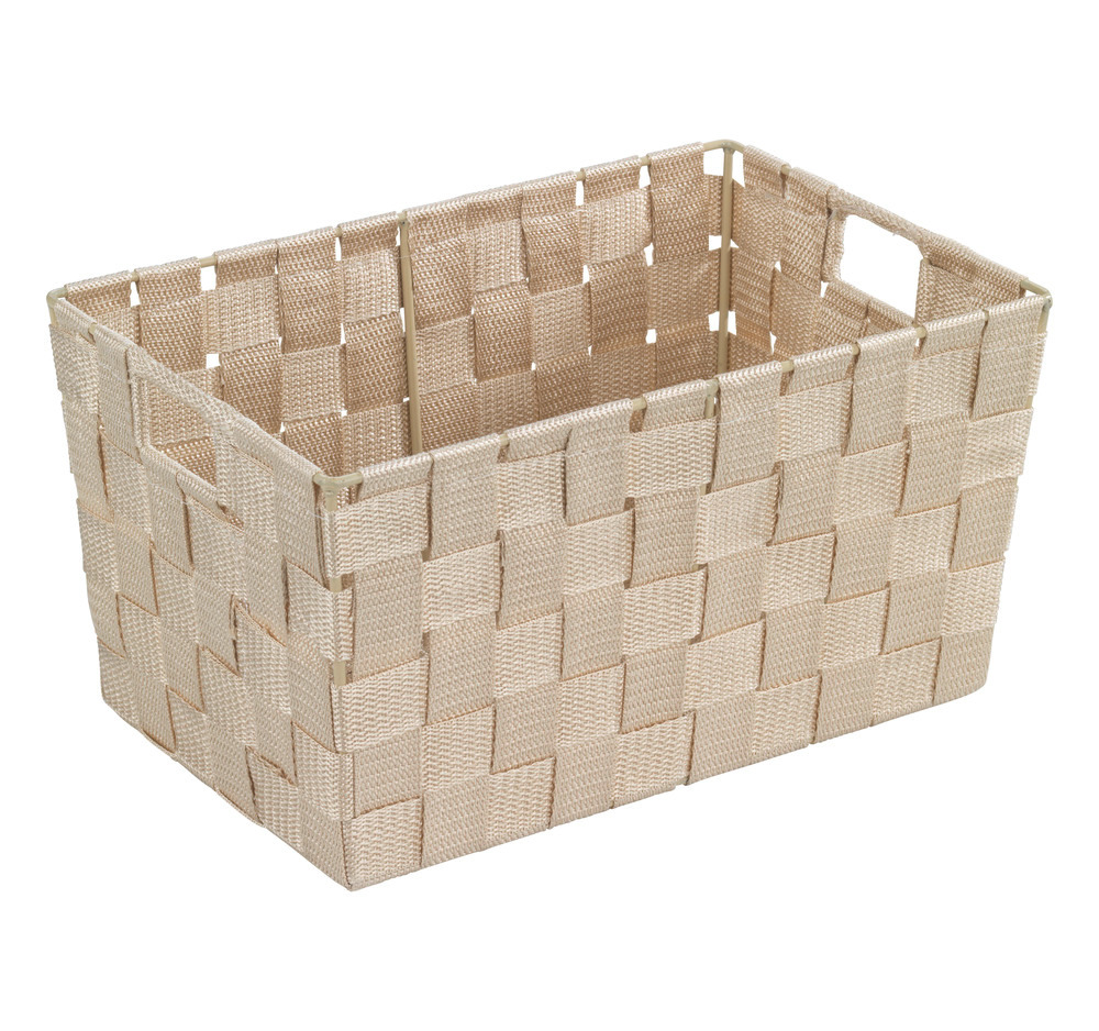 Panier de salle de bains Adria S, beige  plástico tejido