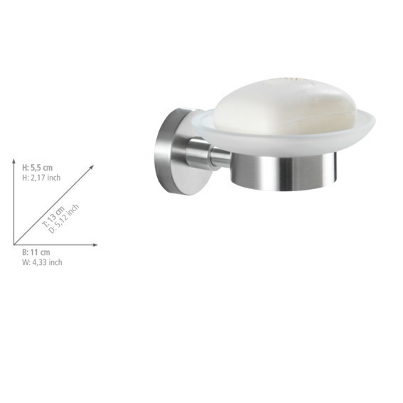 Porte-savon Bosio  acier inox