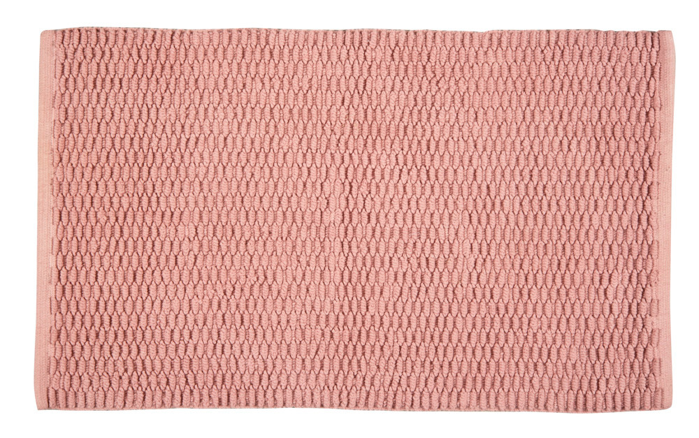 Tapis de bain Mona rose  50 x 80 cm, 100% coton