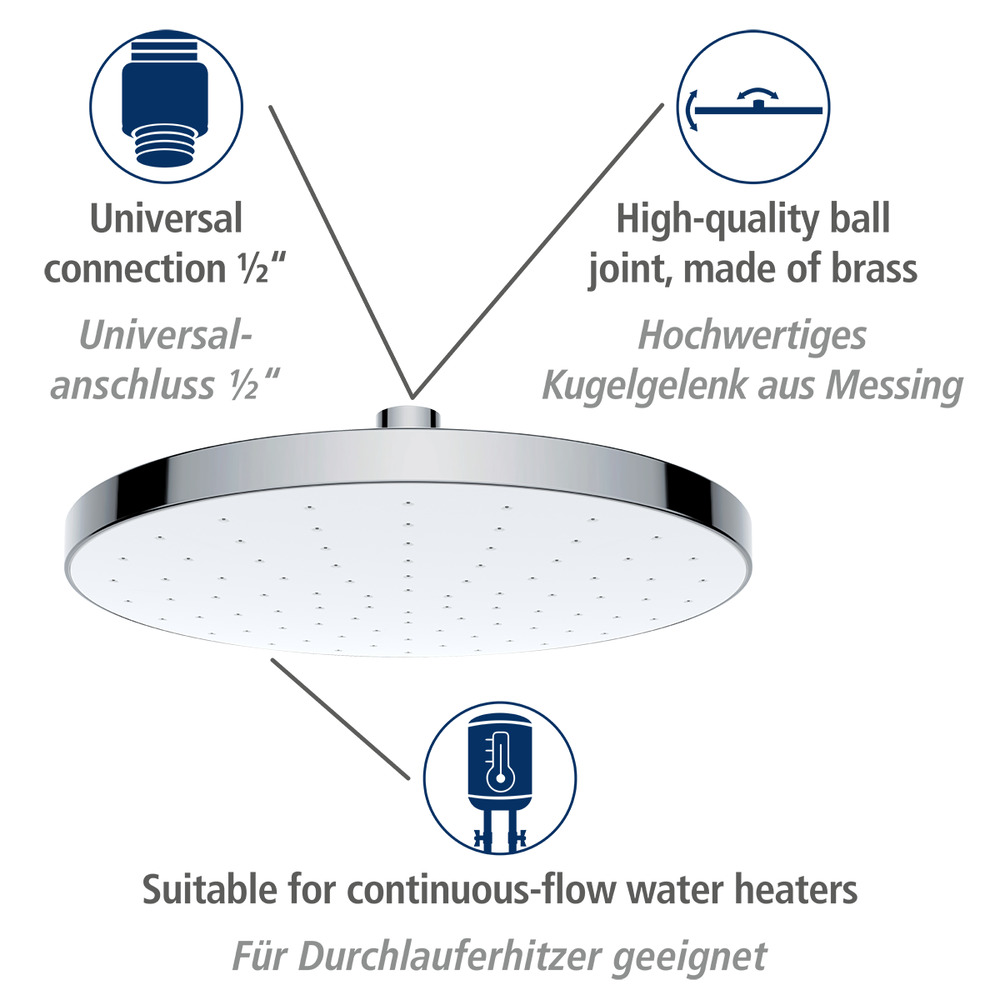 Douche de pluie Automatic Cleaning  Ø 22,5 cm