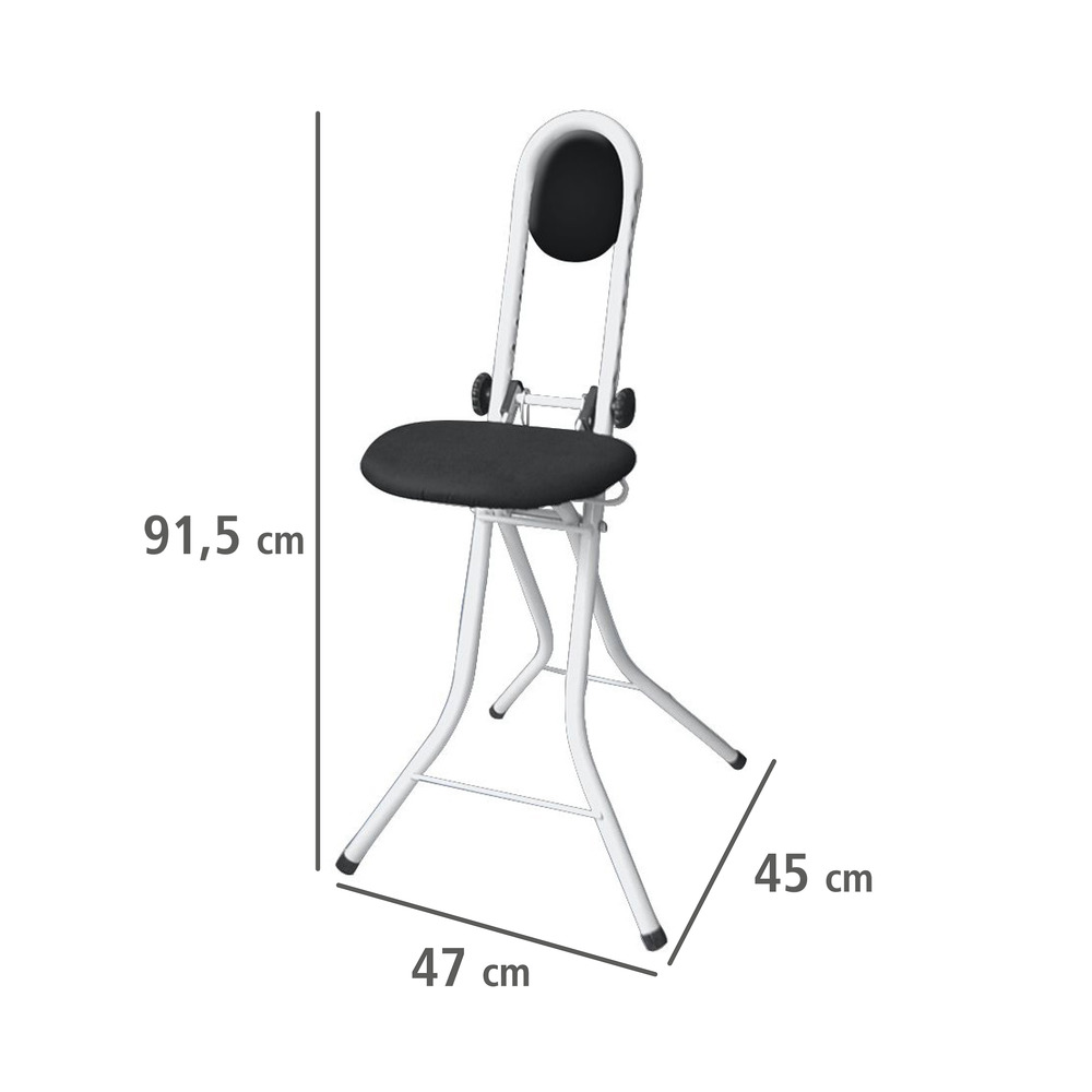 Siège d'appoint Secura Blanc  aide au repassage