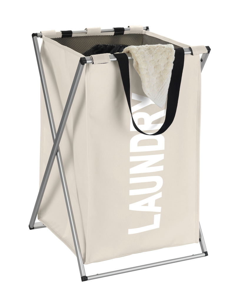 Panier à linge Uno beige  Capacité : 52 litres