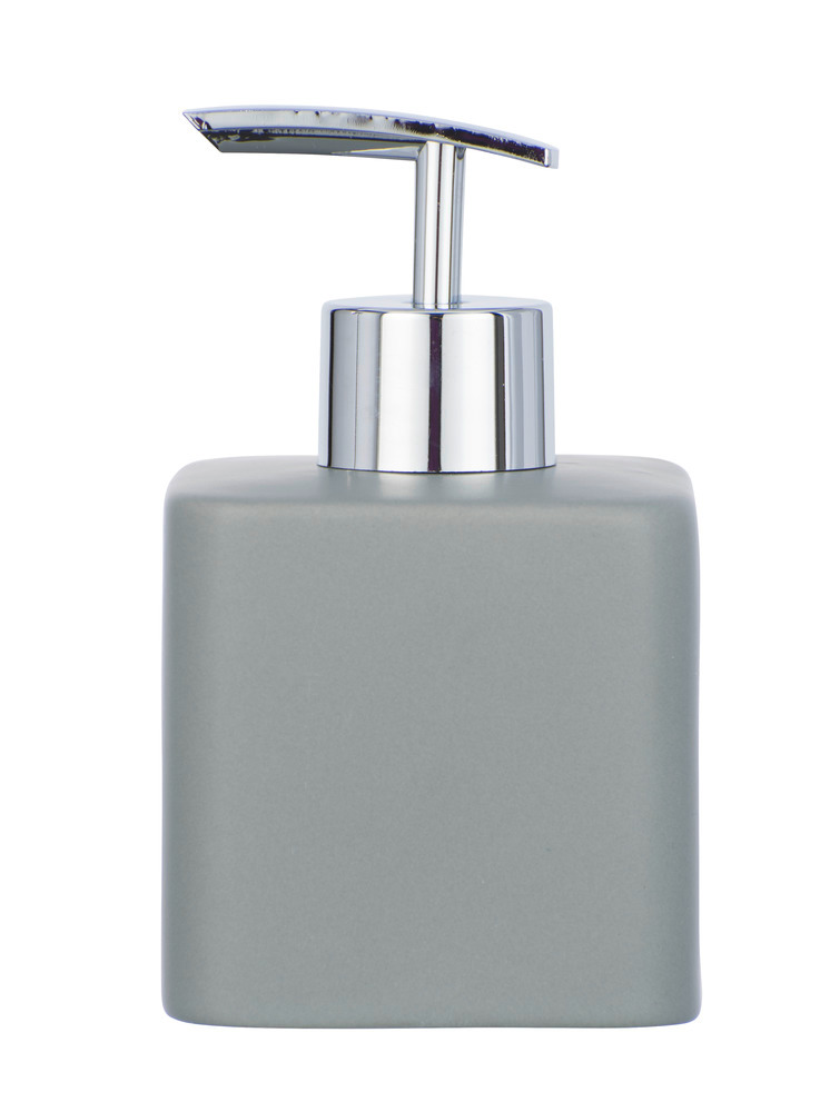 Distributeur de savon Hexa gris  céramique, 290 ml