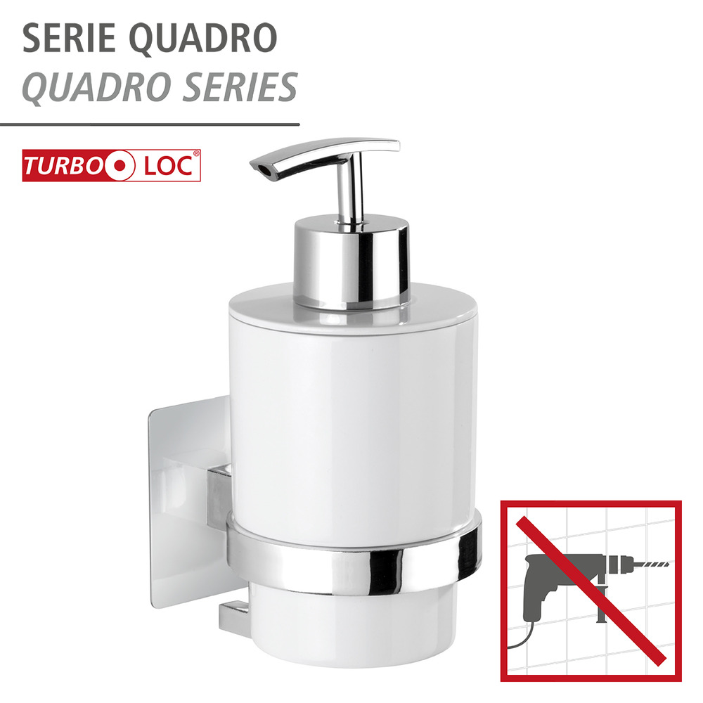 Turbo-Loc® distributeur de savon Quadro  Fixer sans percer