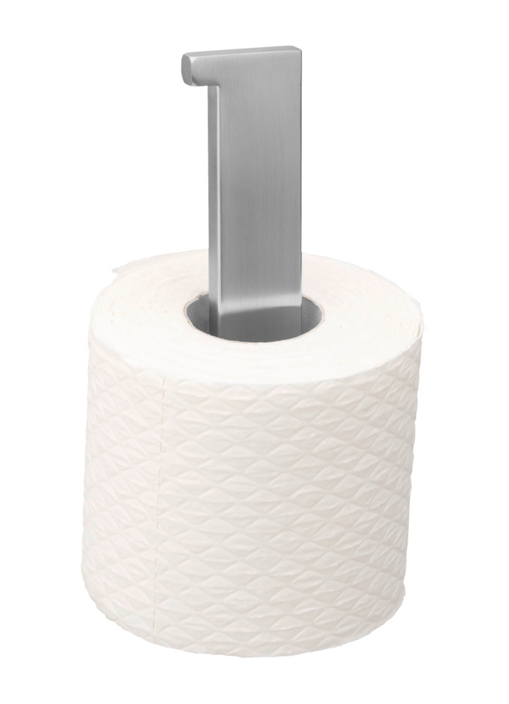 Distributeur de papier toilette   Fixation sans percer avec une pastille adhésive spéciale