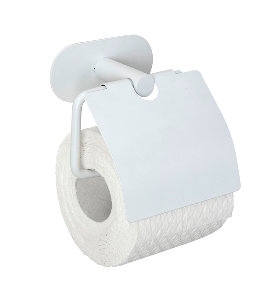 Turbo-Loc® Distributeur de papier toilette avec couvercle Orea White matt  en acier inoxydable