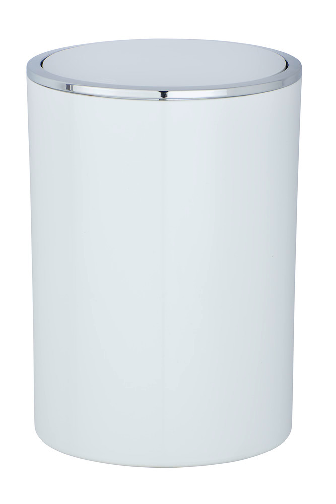 Poubelle à couvercle oscillant Inca blanc  5 l