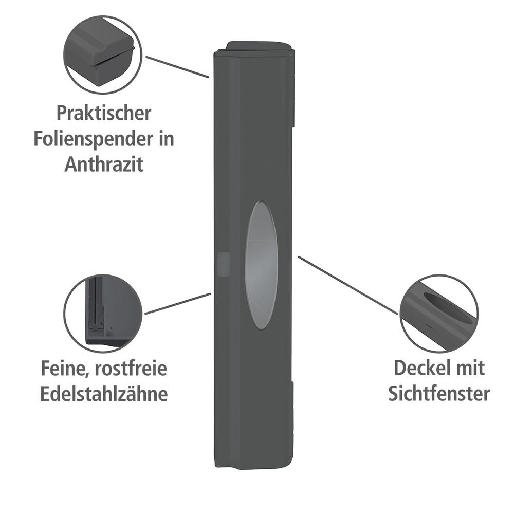 Distributeur de film alimentaire Perfect-Cutter anthracite  anthracite