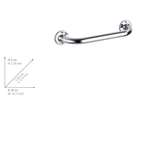 Barre de redressement Basic 30 cm  acero inox