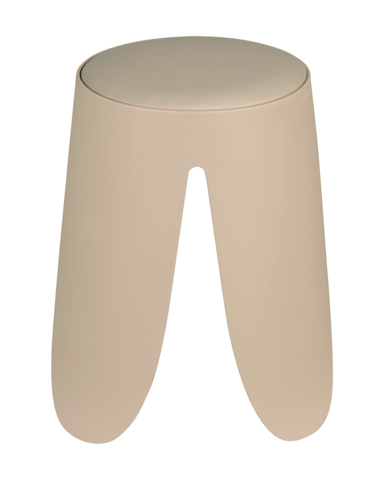 Tabouret de bain Comiso Beige mat  peut supporter jusqu'à 180 kg