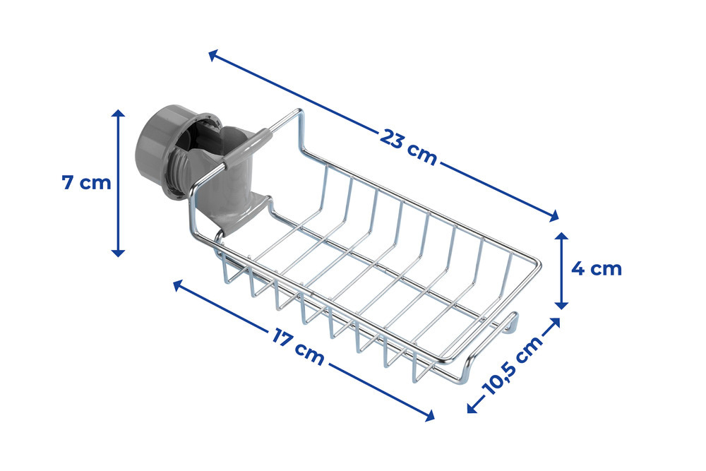 Etagère de douche en acier inoxydable  étagère de douche, facile à monter sur la barre de douche