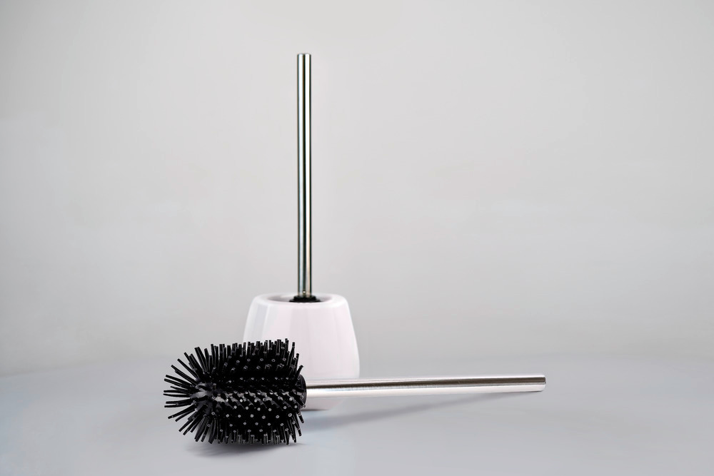 Brosse de silicone avec manche en acier inox  mit Edelstahlstiel