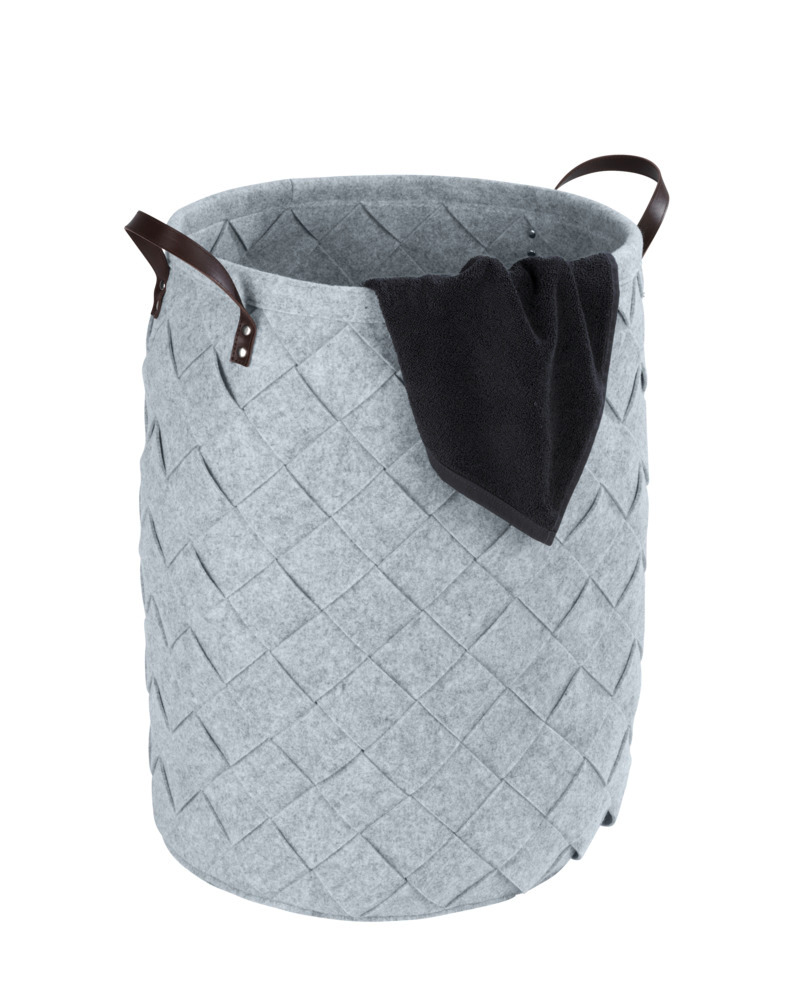 Panier à linge Trovo gris  corbeille à linge, 75 l