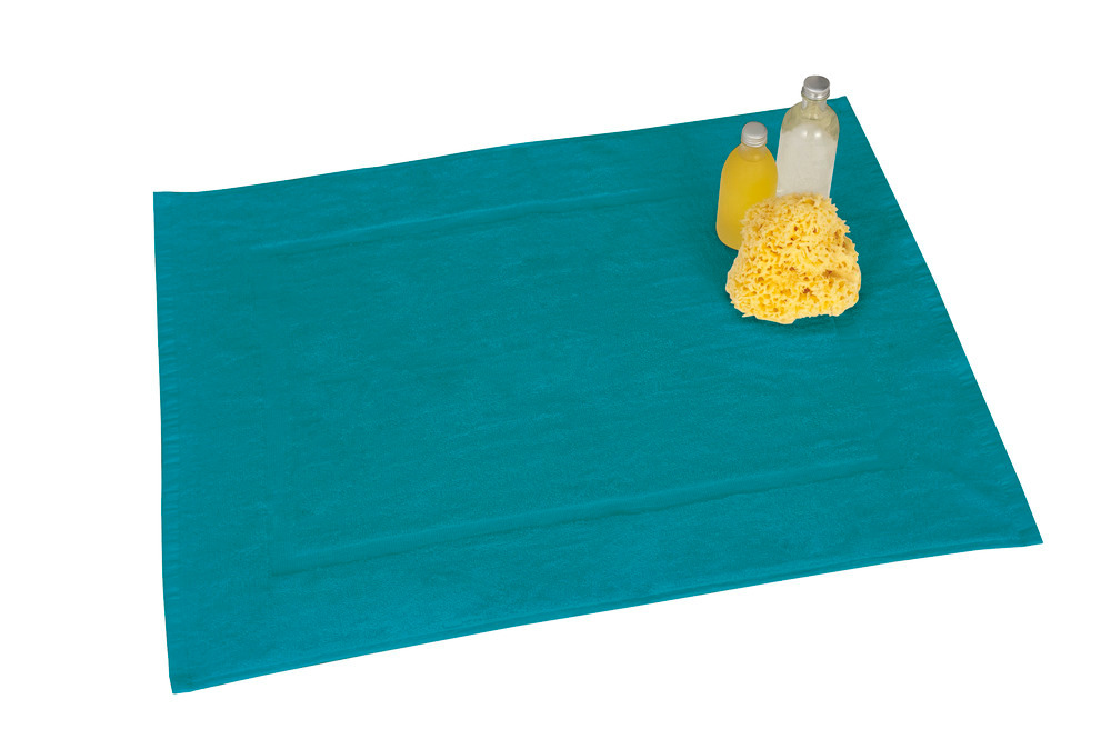 Tapis de bain en tissus éponge Paradise pétrole  50 x 70 cm