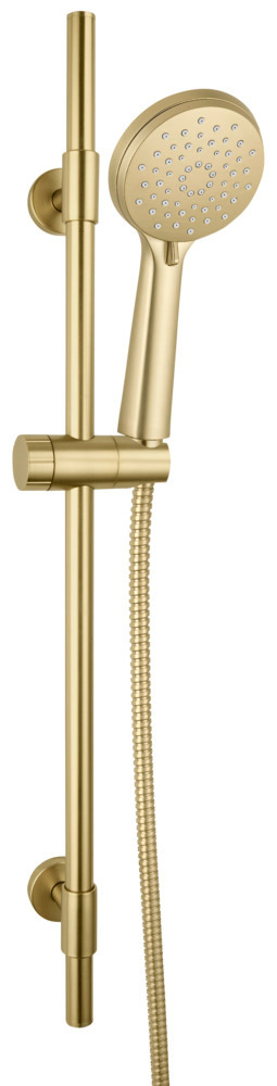 Set de douche Young Gold matt  Longueur de la barre : 66 cm