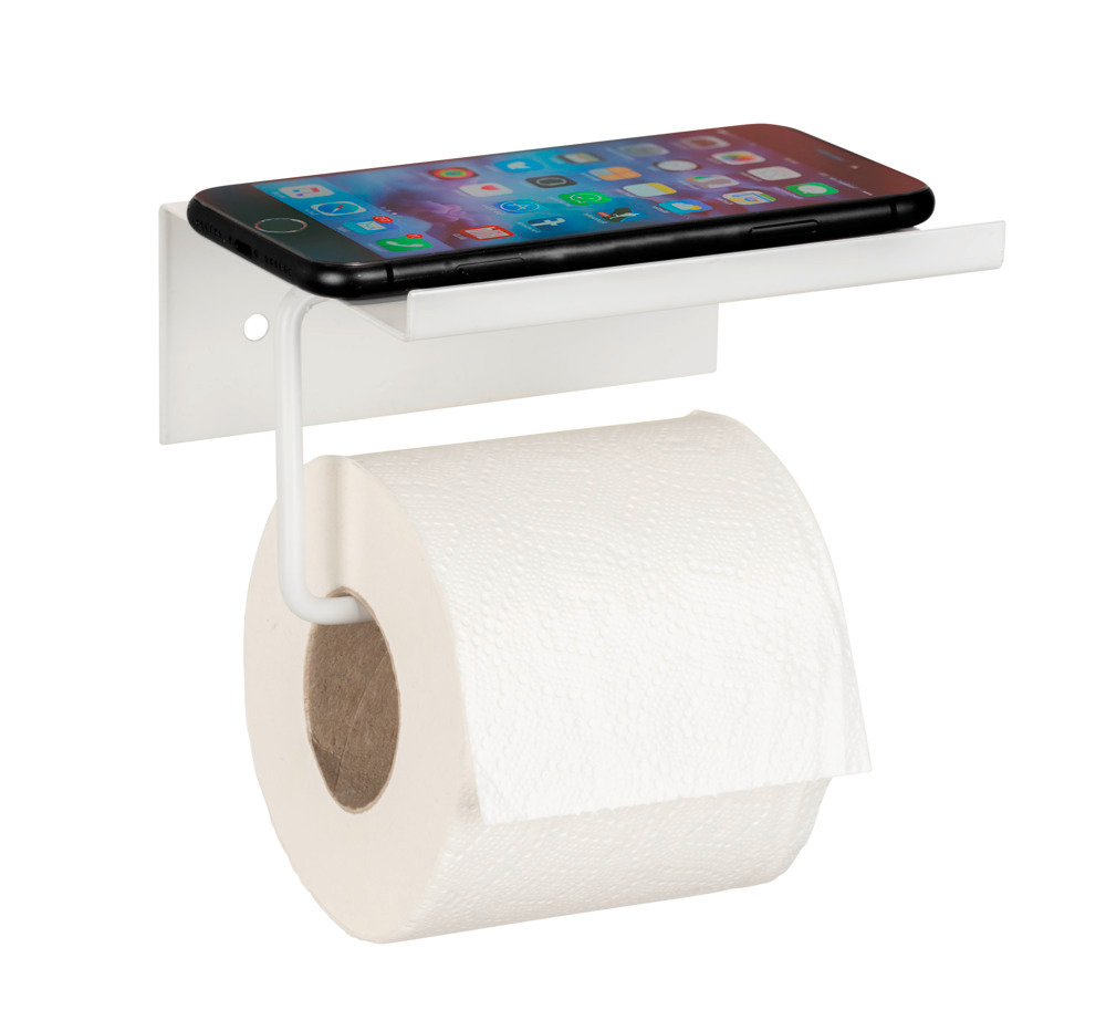 Distributeur de papier toilette Desulo blanc  avec tablette