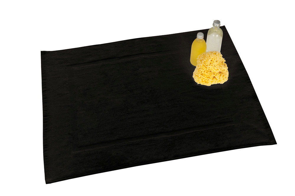 Tapis de bain en tissus éponge Paradise noir  50 x 70 cm