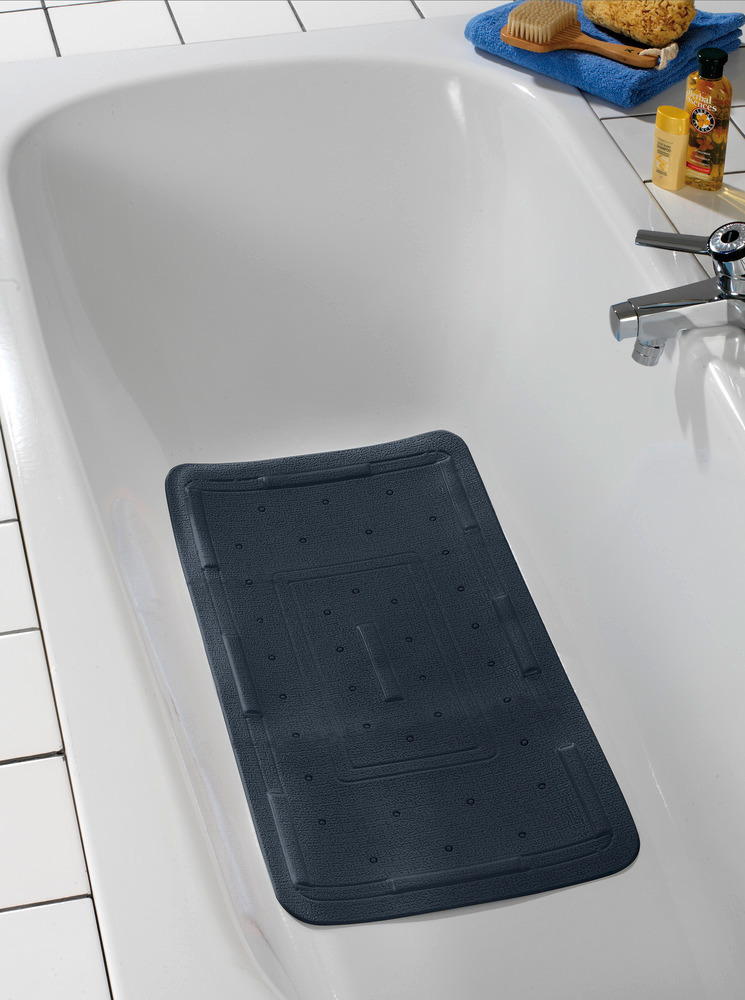 Tapis de baignoire Florida Gris  surface antidérapante