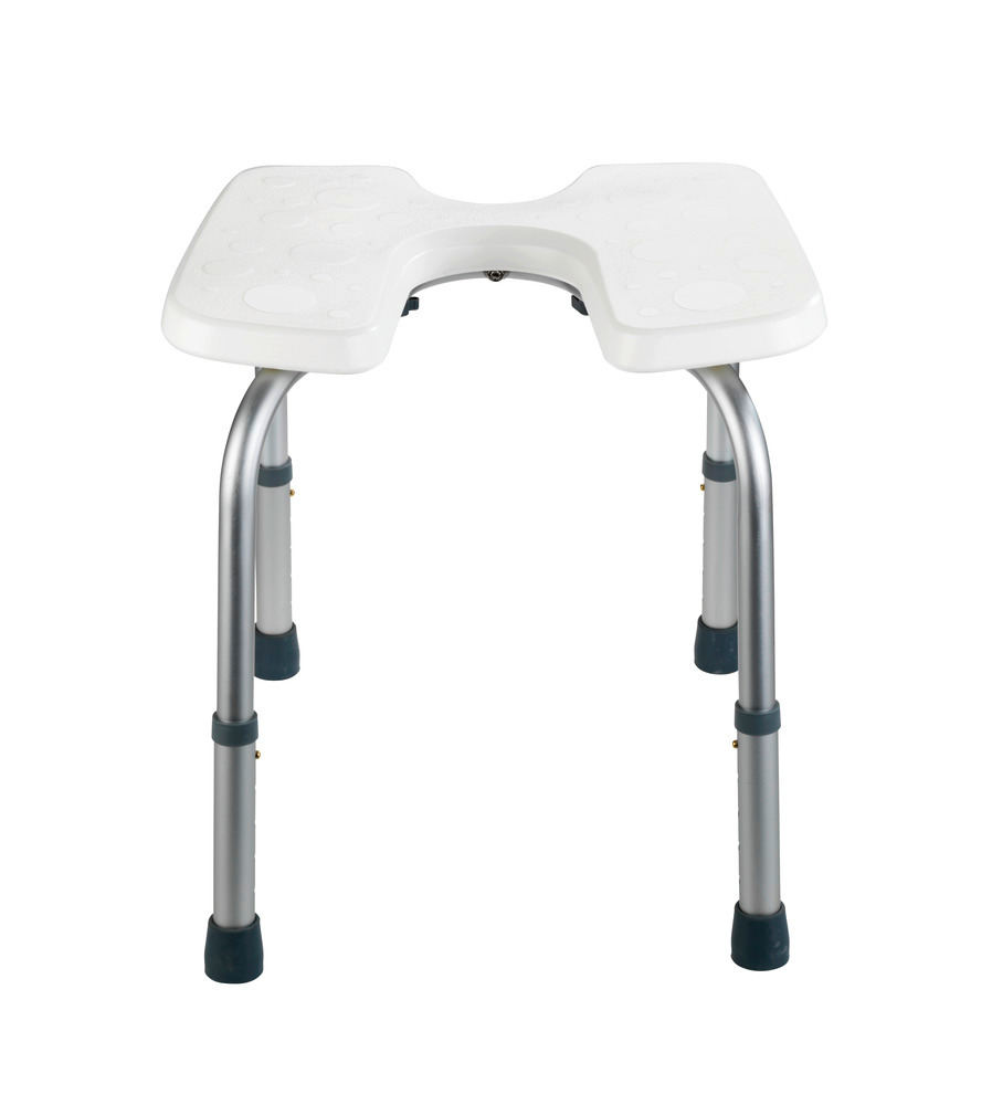 Tabouret de douche hygiénique Secura  réglable en hauteur, capacité de charge 120 kg