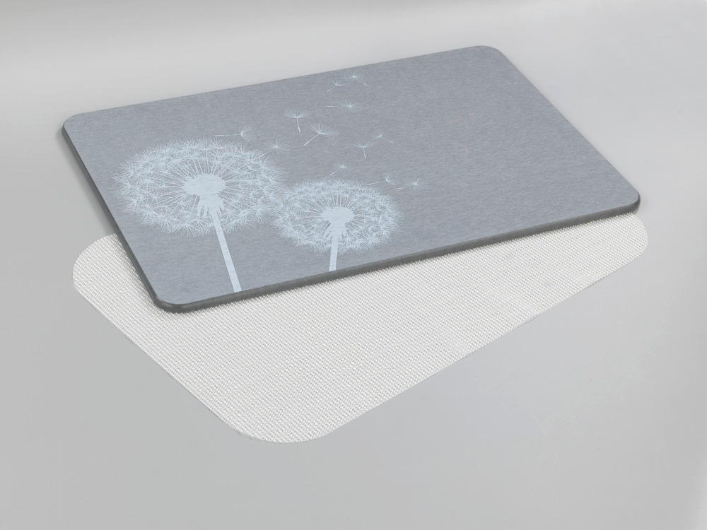 Tapis de bain Astera Gris  en diatomite naturelle