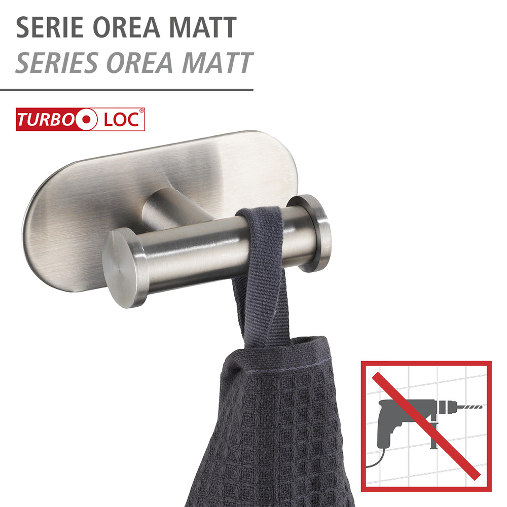 Turbo-Loc® Crochet Duo Orea Mat  fixer sans percer