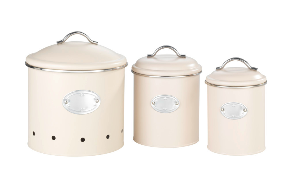 Pot de conservation Nero 1,6 L Beige  Boîte à provisions au design rétro