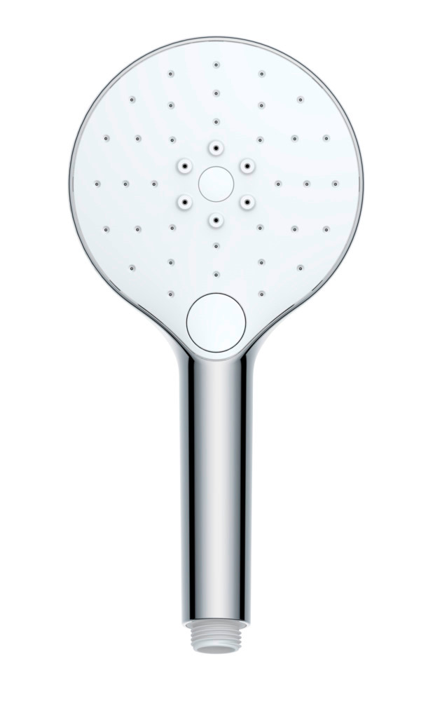 Pommeau de douche anticalcaire, ø12 cm, finition chromée, embout universel 1/2", nettoyage automatique  ø12 cm