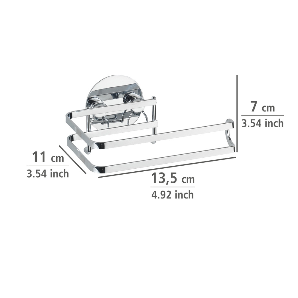 Turbo-Loc® dérouleur papier WC  acier inox, fixer sans percer