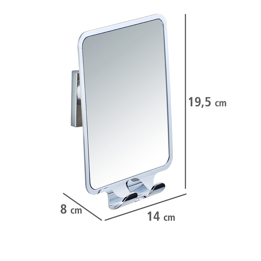 Vacuum-Loc® miroir anti-buée Quadro  fixer sans percer