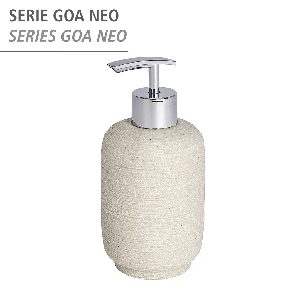 Distributeur de savon Goa Neo beige  polyrésine, 300ml