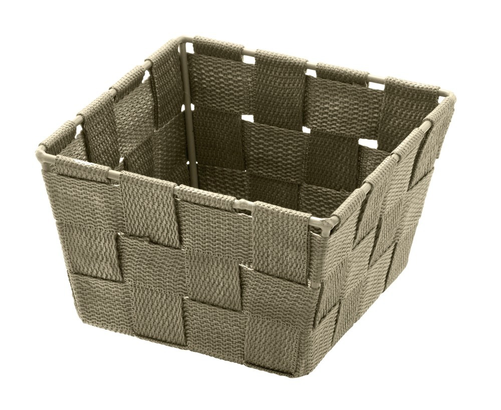 Panier de salle de bains Adria Mini, square taupe  panier de bain