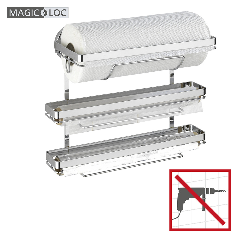 Magic-Loc porte essuie-tout Trio  fixer sans percer