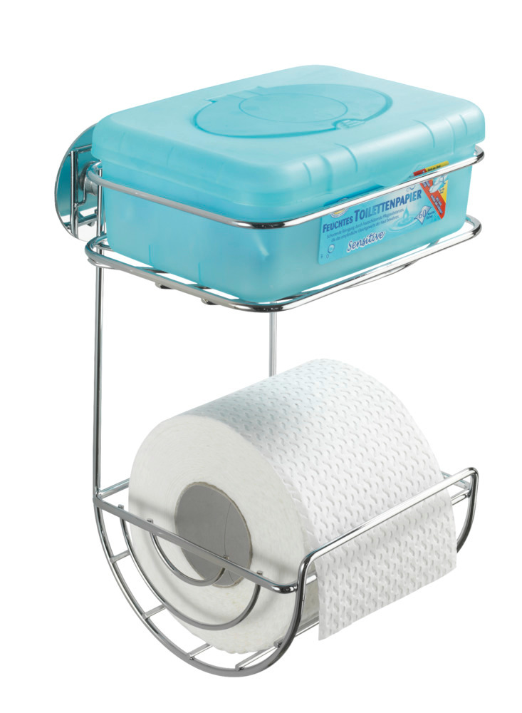 Turbo-Loc® dérouleur papier WC avec étagère  fixer sans percer