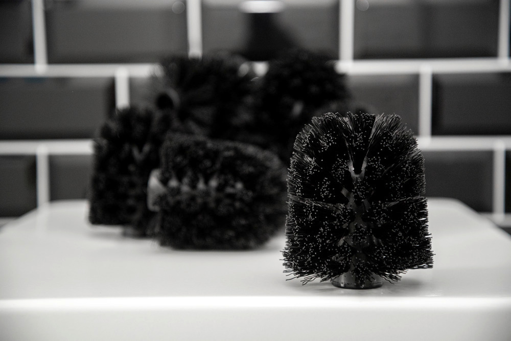 Lot de 10 têtes de rechange pour brosse WC ø8 cm, brosse WC noir  lot de 10