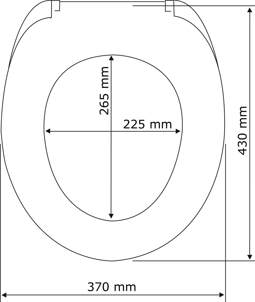 Abattant Bellevue  MDF, abaissement automatique