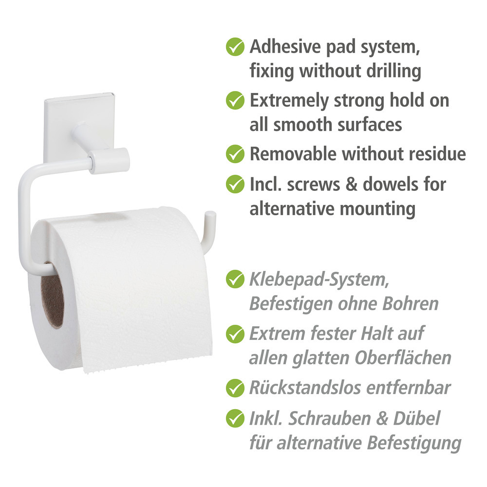 Distributeur de papier toilette Turbo-Loc® Ovaro Blanc mat  en acier inoxydable