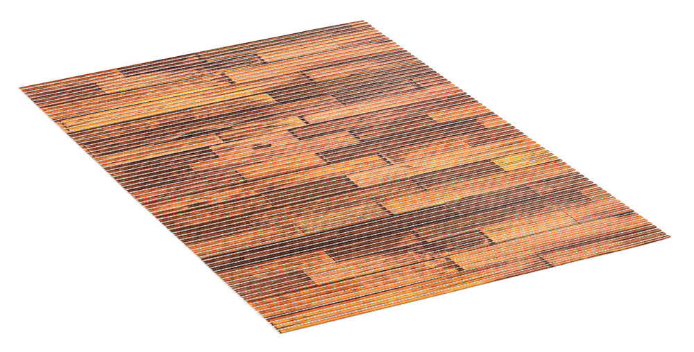 Tapis de bain en mousse, effet Parquet bois, 50x80 cm, Lambris  plastique antidérapant