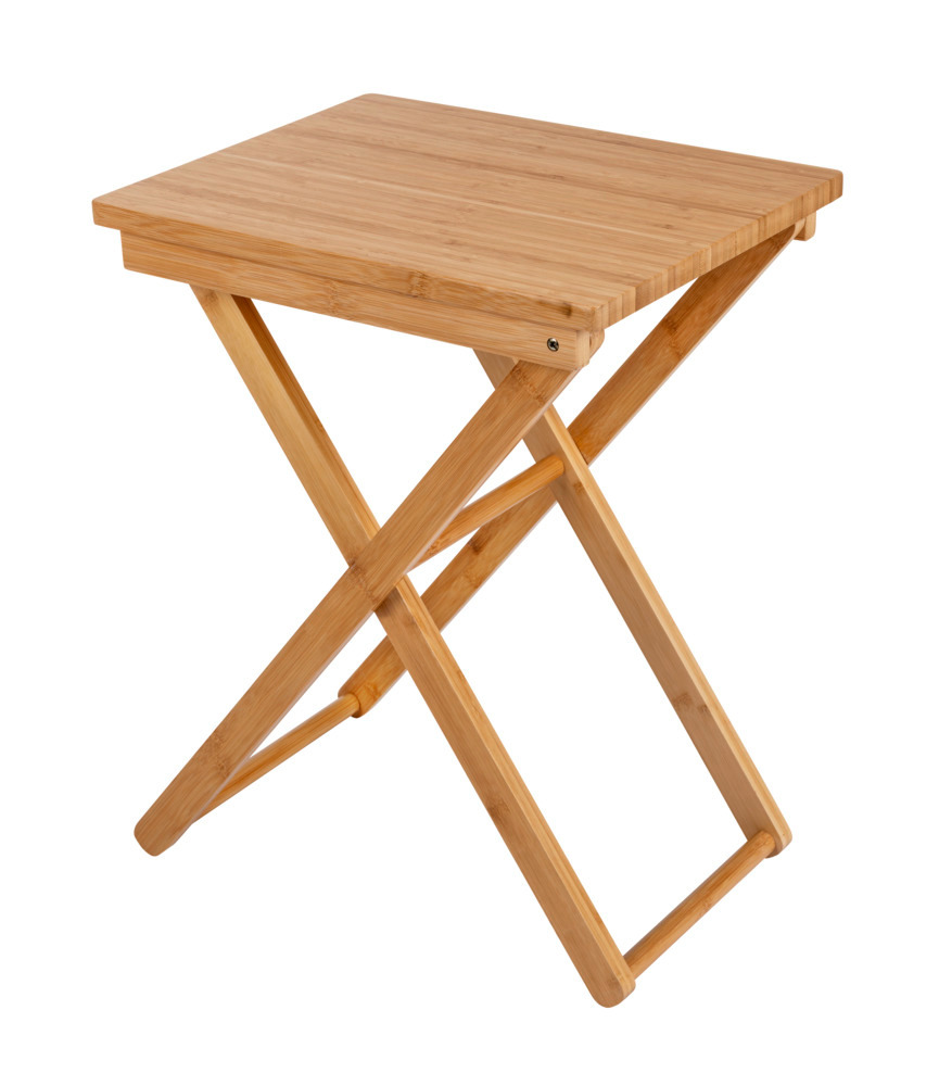 Table pliante Maui, en bambou  Étagère pliable peu encombrante