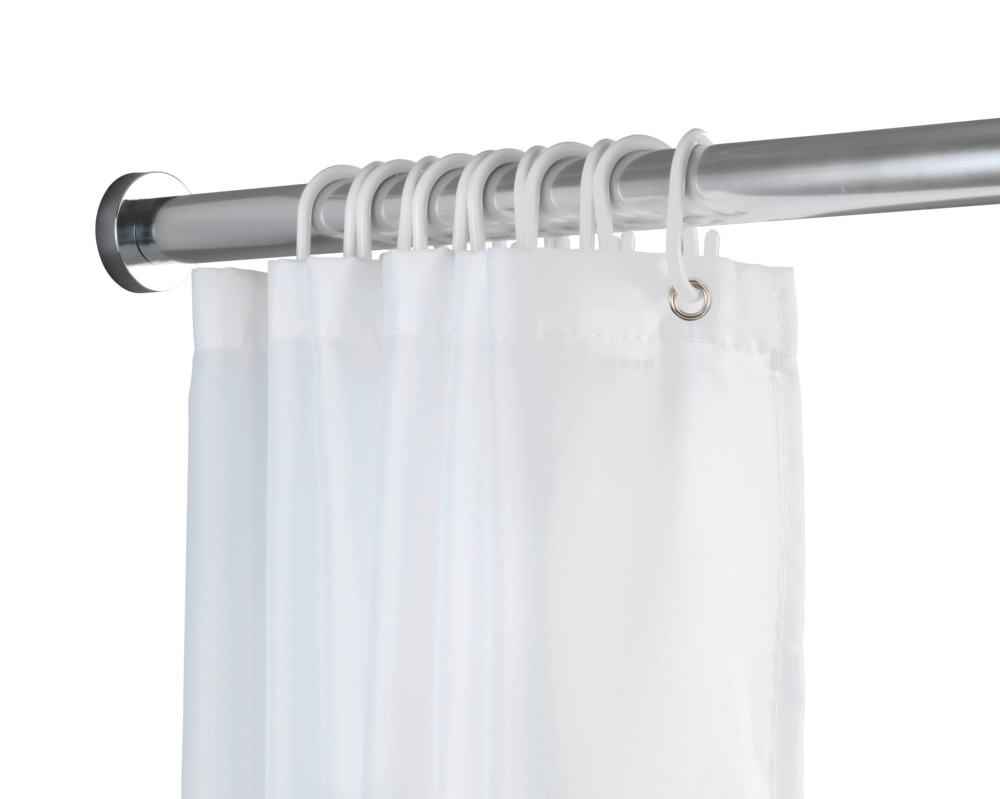 Barre de douche extensible, tringle rideau de douche 100% inox chromé, 110-185 cm  Tringle de douche extensible en aluminium inoxydable