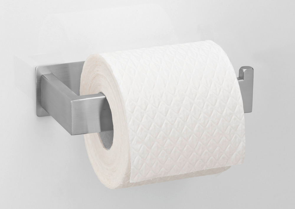 Distributeur de papier toilette   Fixation sans percer avec une pastille adhésive spéciale