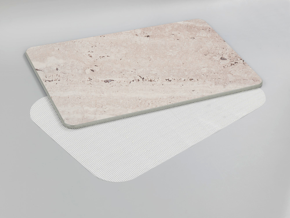 Tapis de bain Puna Gris  en diatomite naturelle