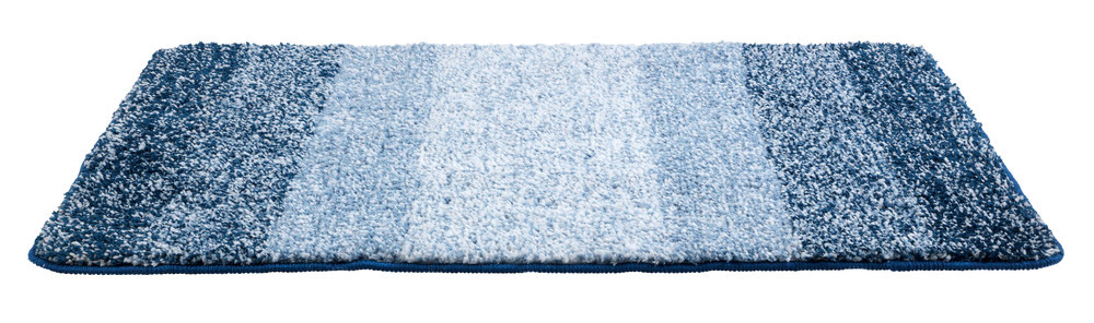 Tapis de bain Luso bleu  microfibre, 60 x 90 cm