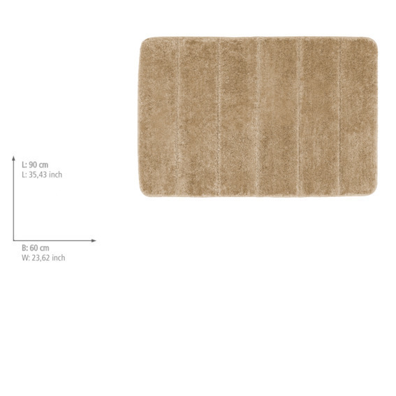 Tapis de bain Steps sable  microfibre