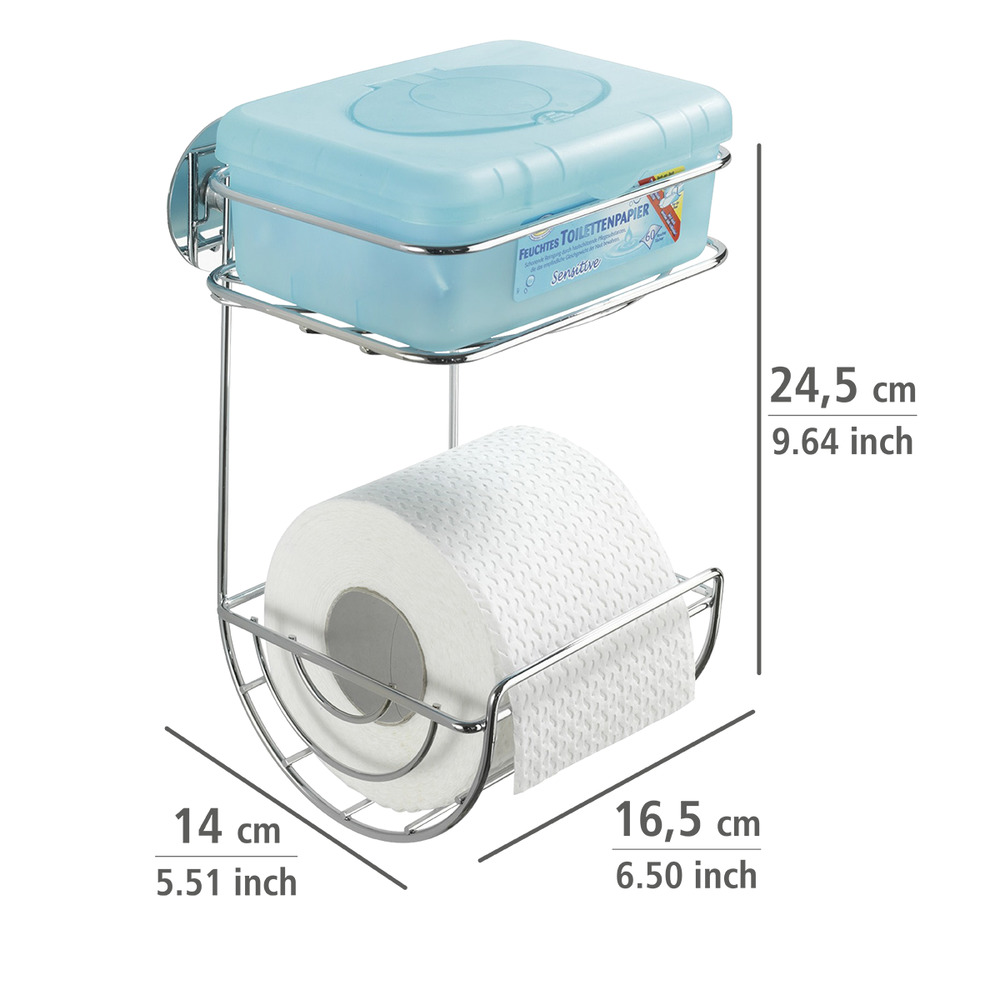 Turbo-Loc® dérouleur papier WC avec étagère  fixer sans percer