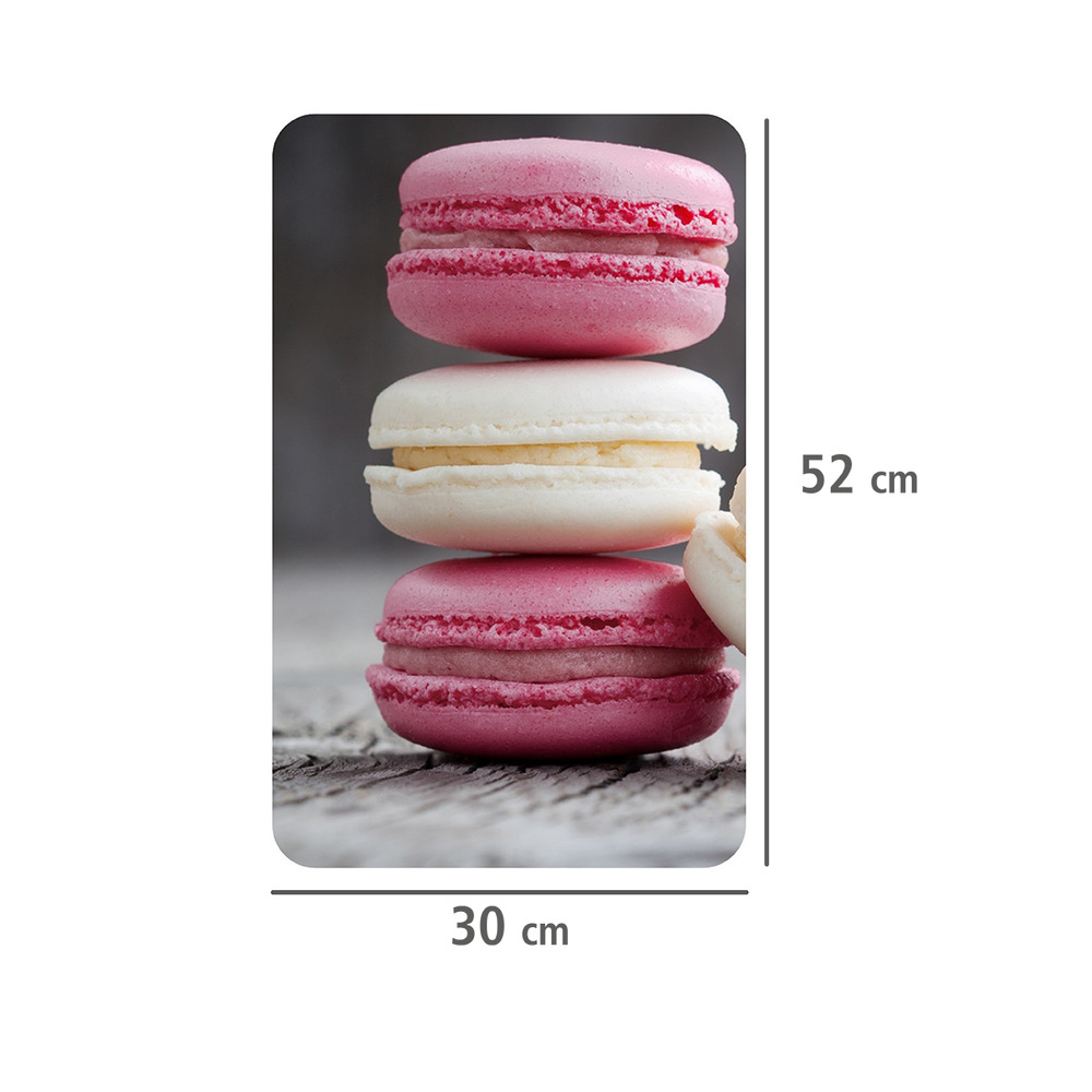 Plaque de protection en verre universel Macarons  pour tous les types de feux