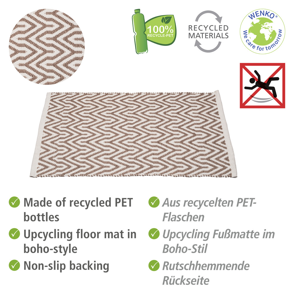 Tapis de bain Altai  50x80cm, 100% PET recyclé