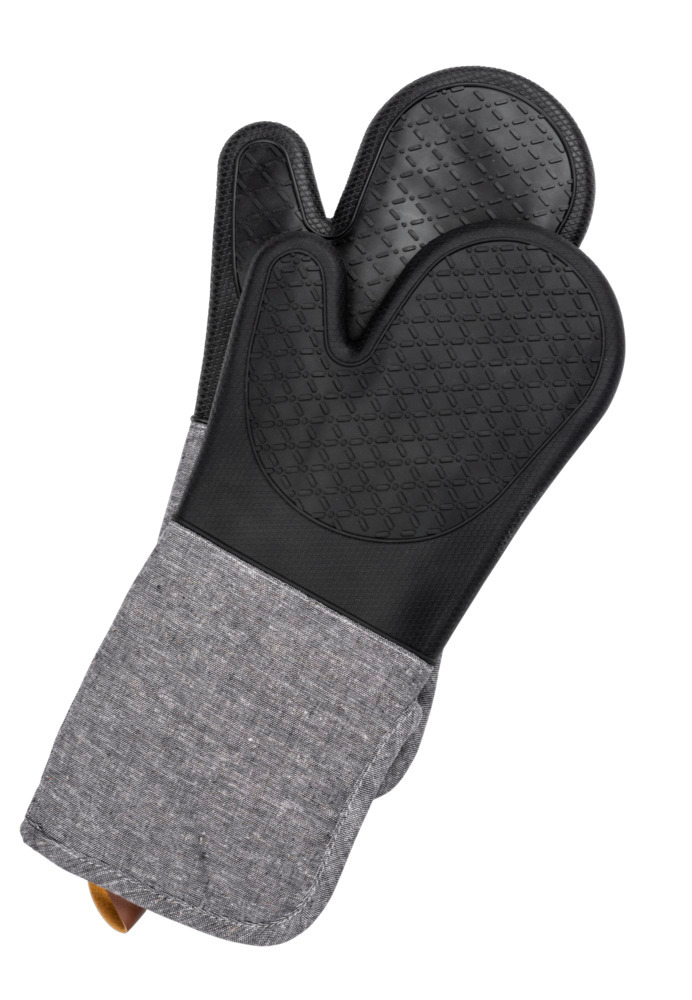 Gants cuisine en silicone Ada, lot de 2 pièces  surface de la paume en silicone