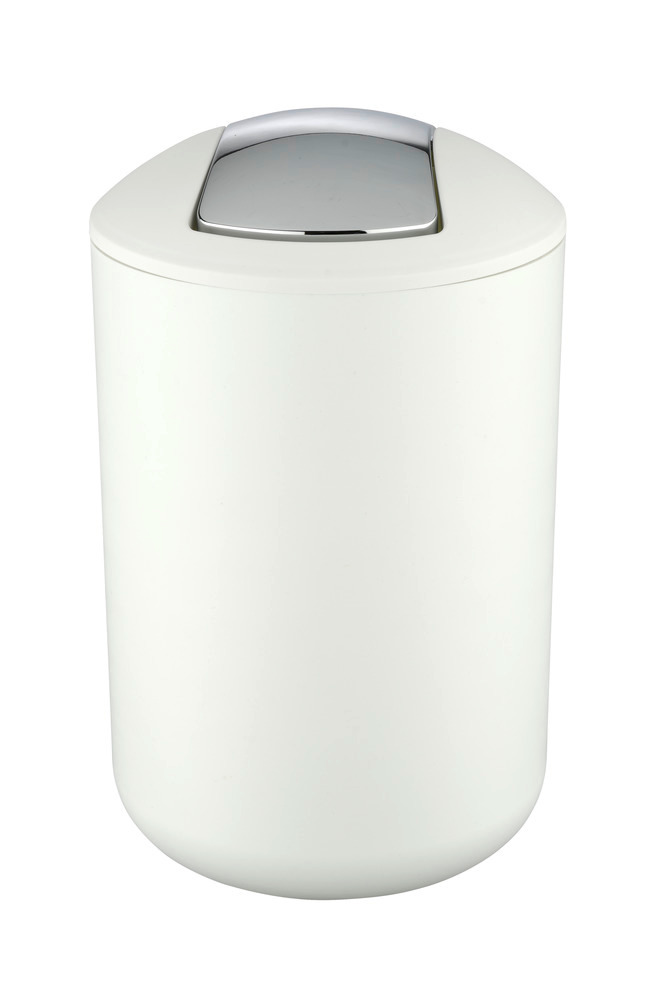 Poubelle à couvercle oscillant Brasil L blanc  6,5 l