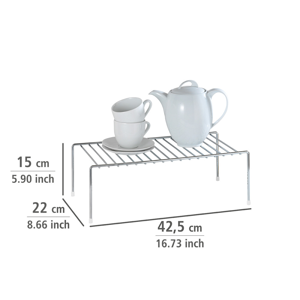 Étagère pour vaisselle  chrome, 42.5 x 14.5 x 22.5 cm