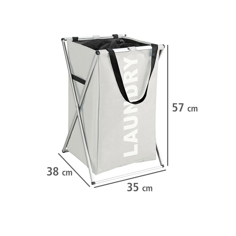 Panier à linge Uno beige  Capacité : 52 litres